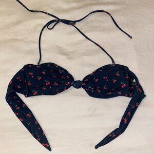 Skatie Lyndi Bathing Suit Top - Cherry pattern - Size Small